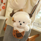 Sac peluche chien Cookie porte par une fille