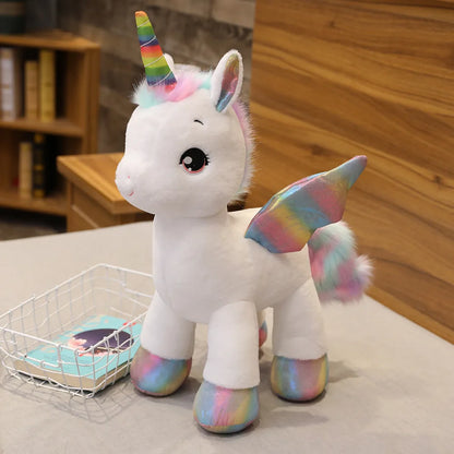 Peluche licorne arc-en-ciel