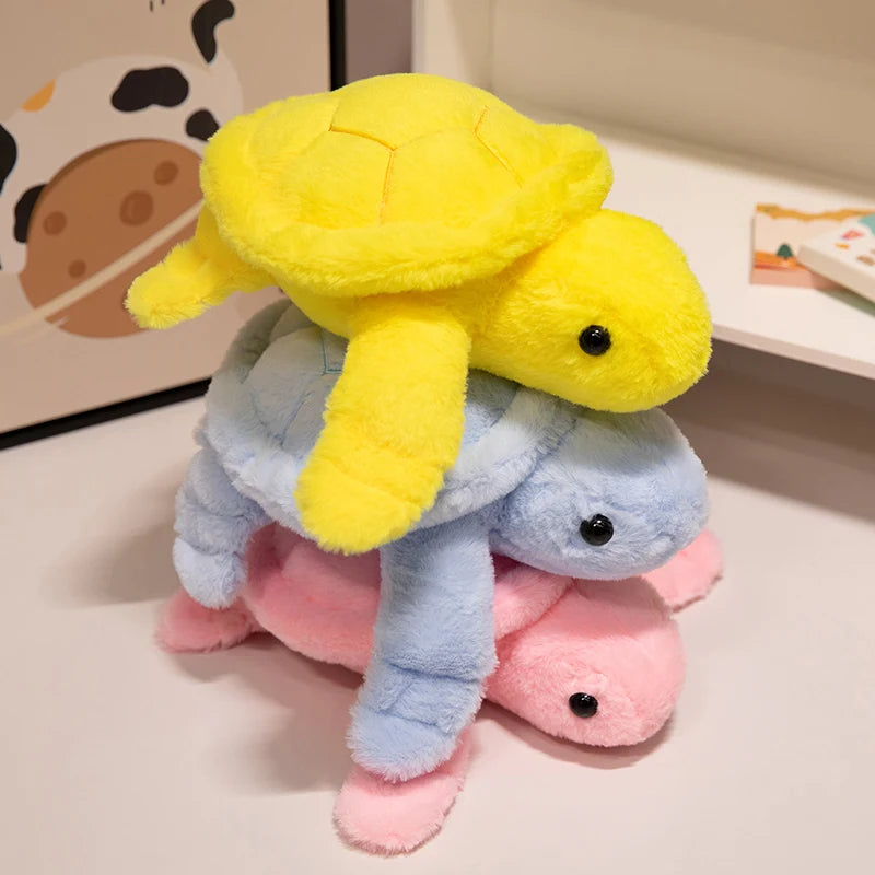 Peluche tortue colorée