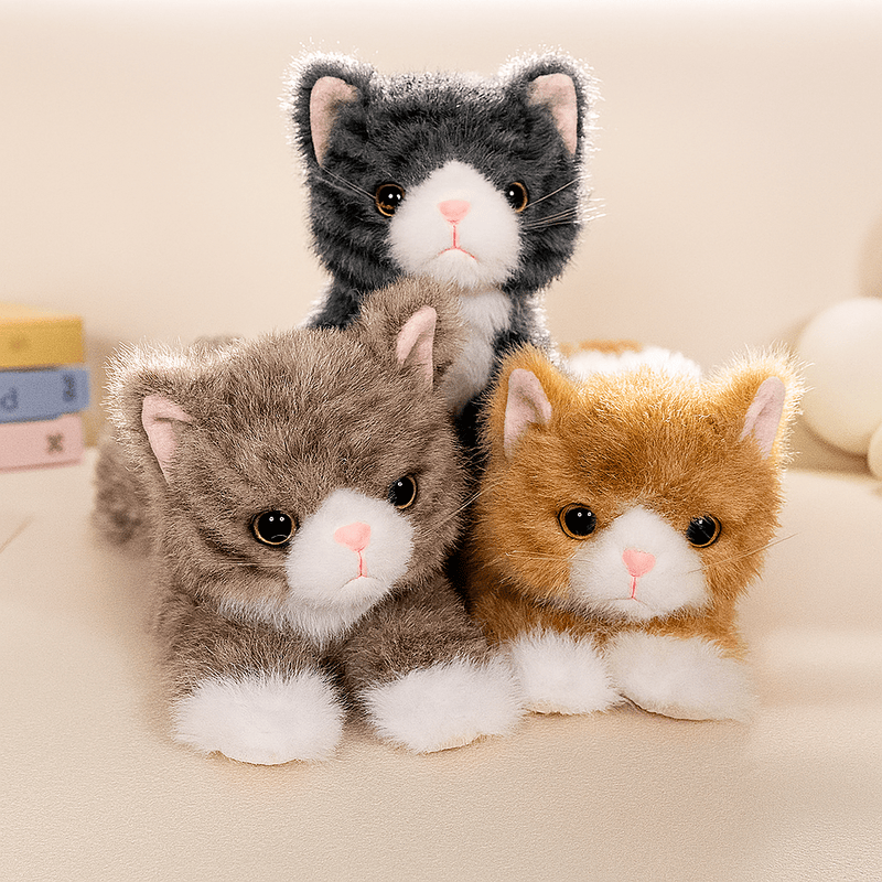 Grande peluche de chat réaliste