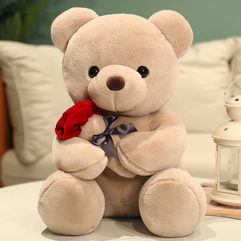 Ours en peluche avec une rose