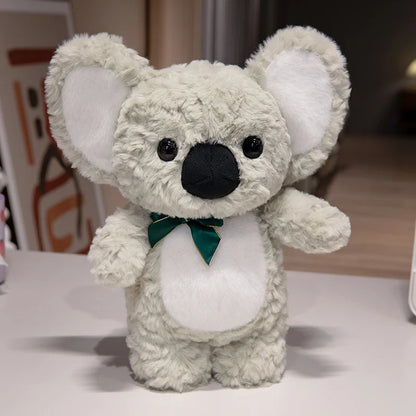 Peluche koala blanc super douce debout sur une table