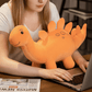 Peluche stégosaure orange