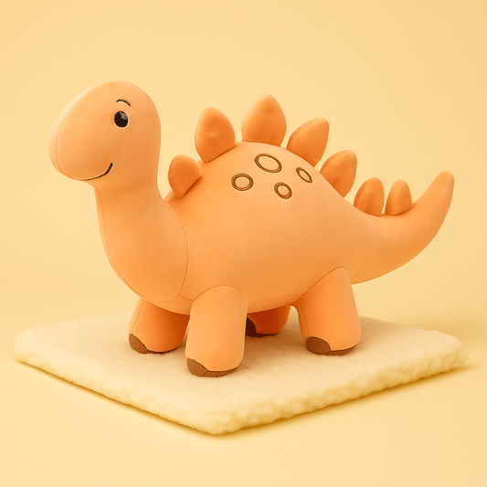 Peluche stégosaure orange